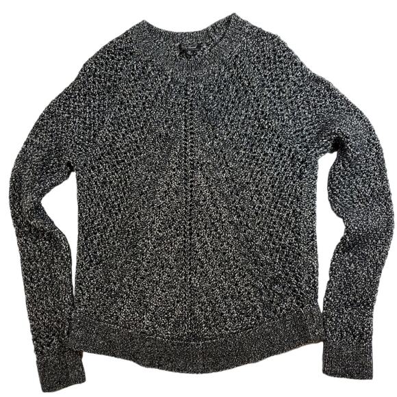 Lucky Brand Sweaters - Lucky Brand | Sparkly Black & White Open Weave Sweater | Size Medium
